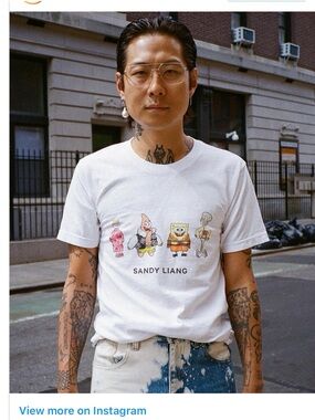 Sandy Liang for Nickelodeon SpongeBob Squarepants Rare Graphic Tee